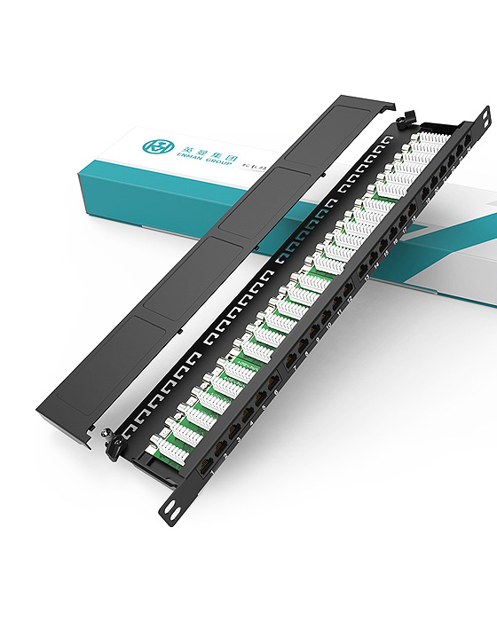 0.5U24口-防塵網(wǎng)絡(luò)配線架