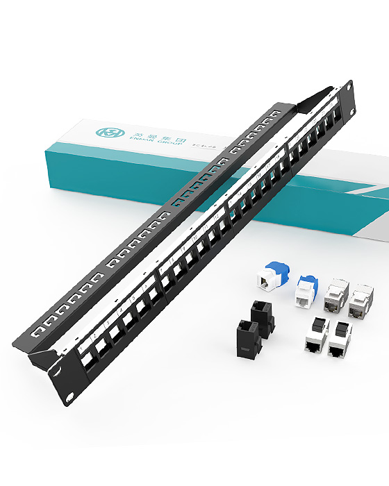 1U24口-屏蔽網(wǎng)絡(luò)空配架