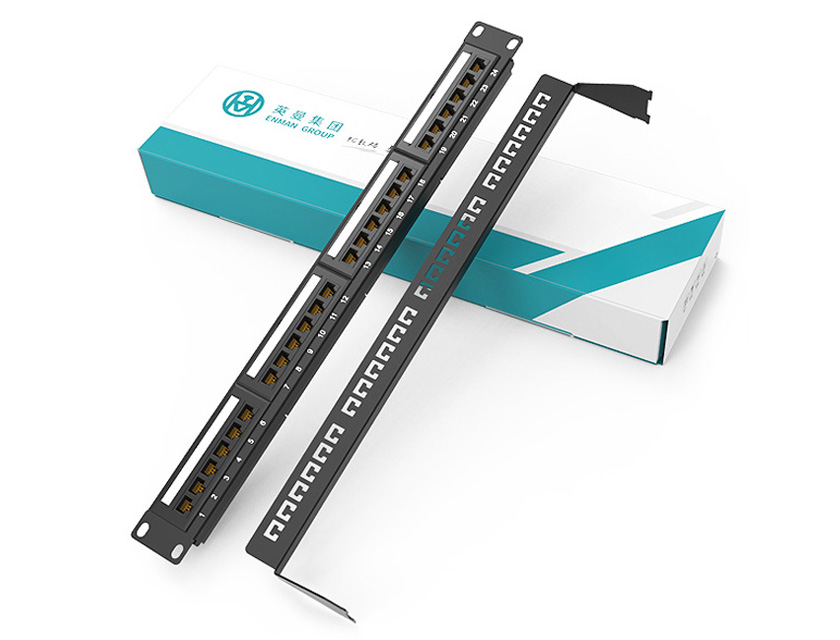 詳細介紹:24口90°-防塵網絡配線架