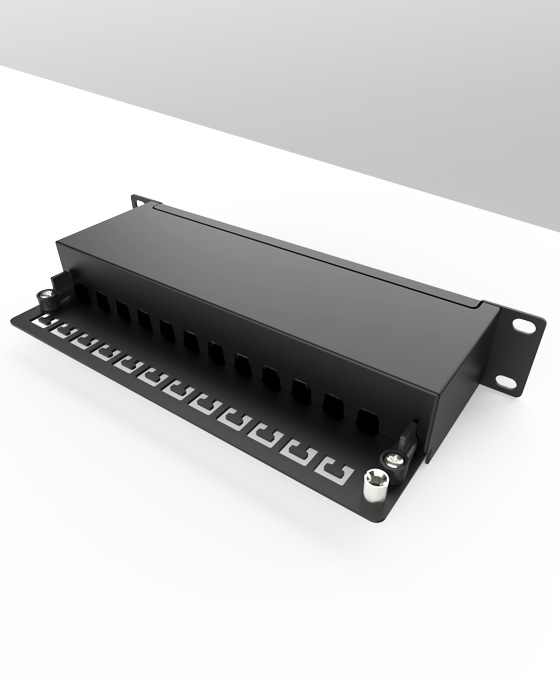 1U12口-防塵網(wǎng)絡(luò)配線架