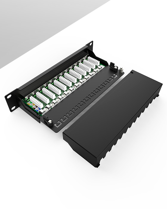 1U12口-防塵網(wǎng)絡(luò)配線架