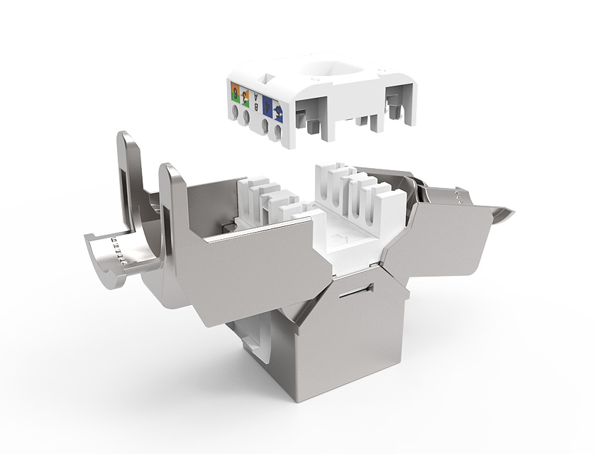 鋅合金-屏蔽免打網(wǎng)絡模塊