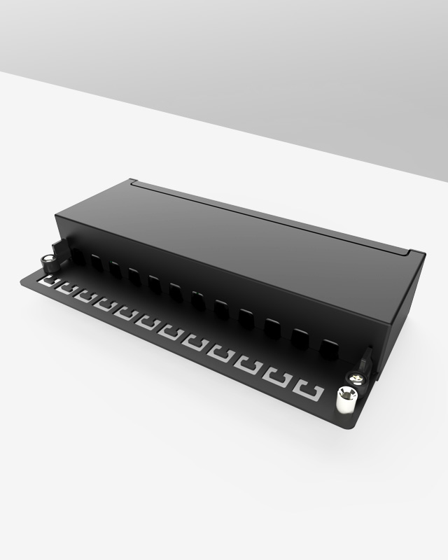 1U12口-防塵網絡配線架