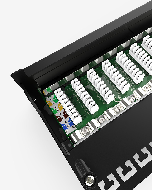 1U12口-防塵網絡配線架