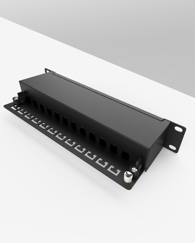 1U12口-防塵網(wǎng)絡(luò)配線架