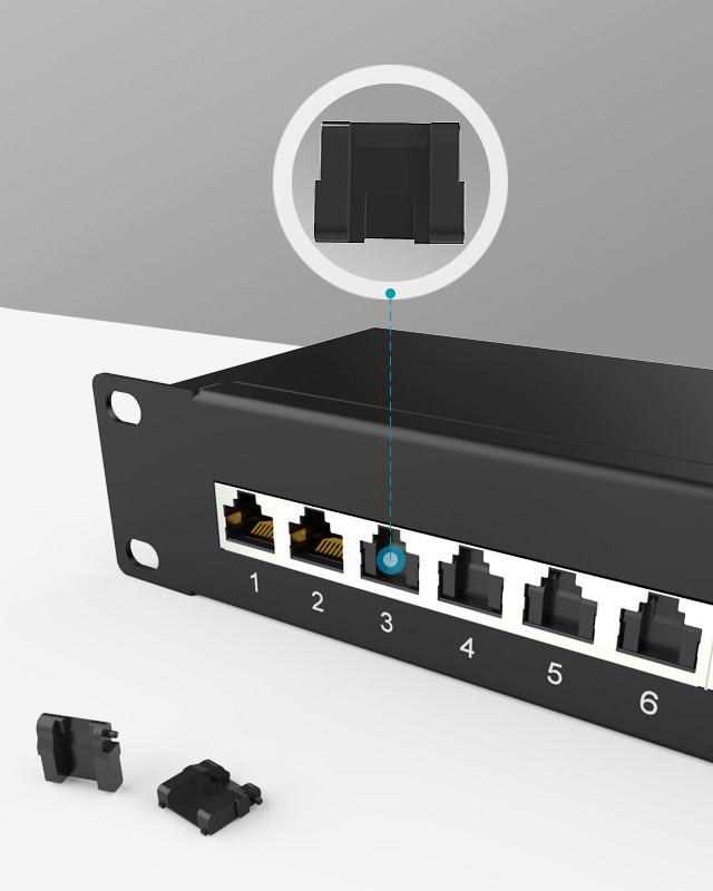 1U12口-防塵網(wǎng)絡(luò)配線架