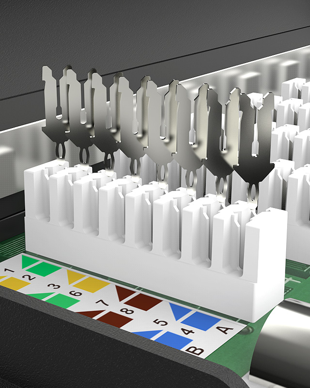 1U12口-防塵網(wǎng)絡(luò)配線架