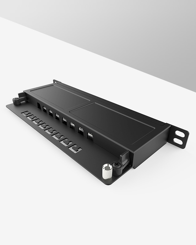 0.5U8口-防塵網絡配線架