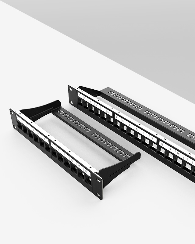 1U12口-直通網絡空配架