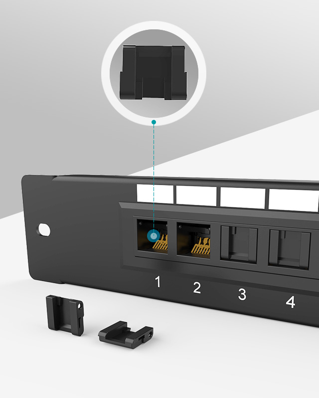 1U8口-弱電款網絡配線架
