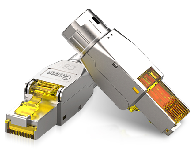 八類鋅合金免打水晶頭