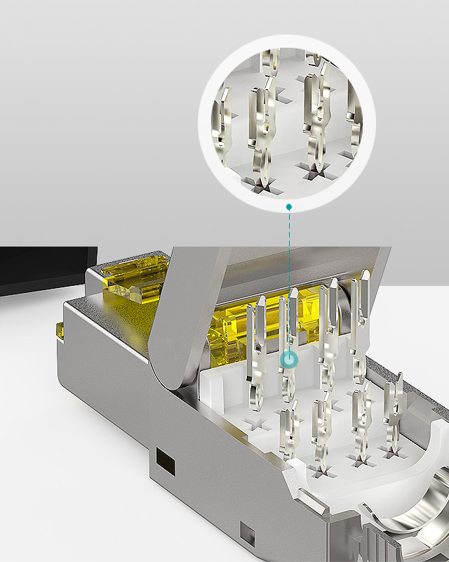 5G網(wǎng)絡(luò)水晶頭,高速水晶頭